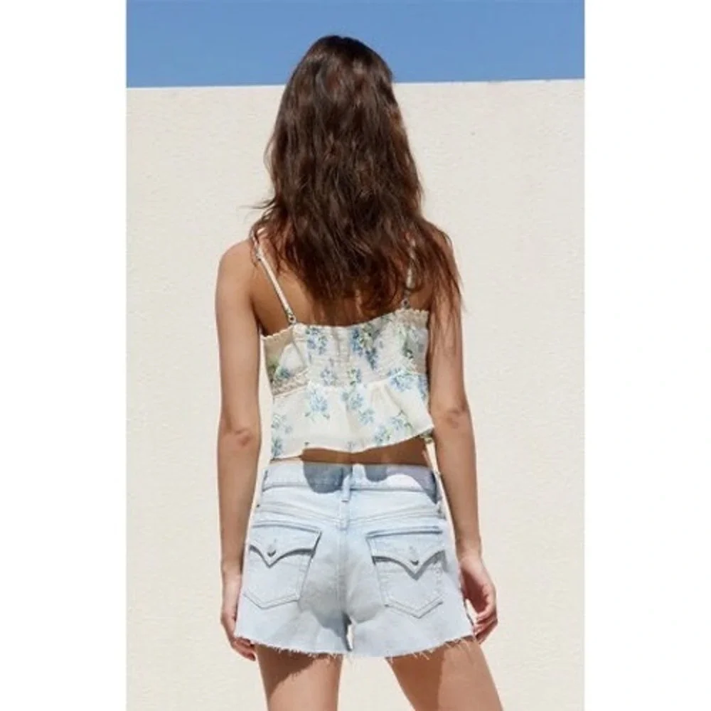 NEW! PacSun Stretch 70s Cut Off Denim Shorts Size 26 NWT - Picture 2 of 8